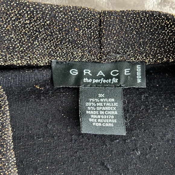 Womens Plus size 3x Cowl neck gold shimmer top. - Picture 5 of 10